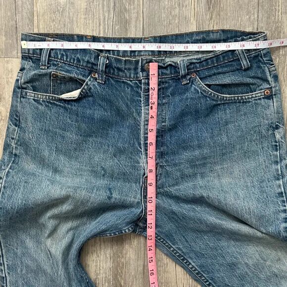 Vintage 70s Levi's Orange Tab 517XX Bootcut Denim Jeans Size 36X31 - Picture 9 of 10